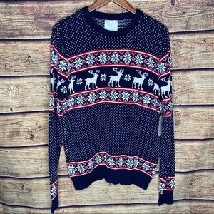 NWT Aspen 100% Cotton Fair aisle Christmas Sweater